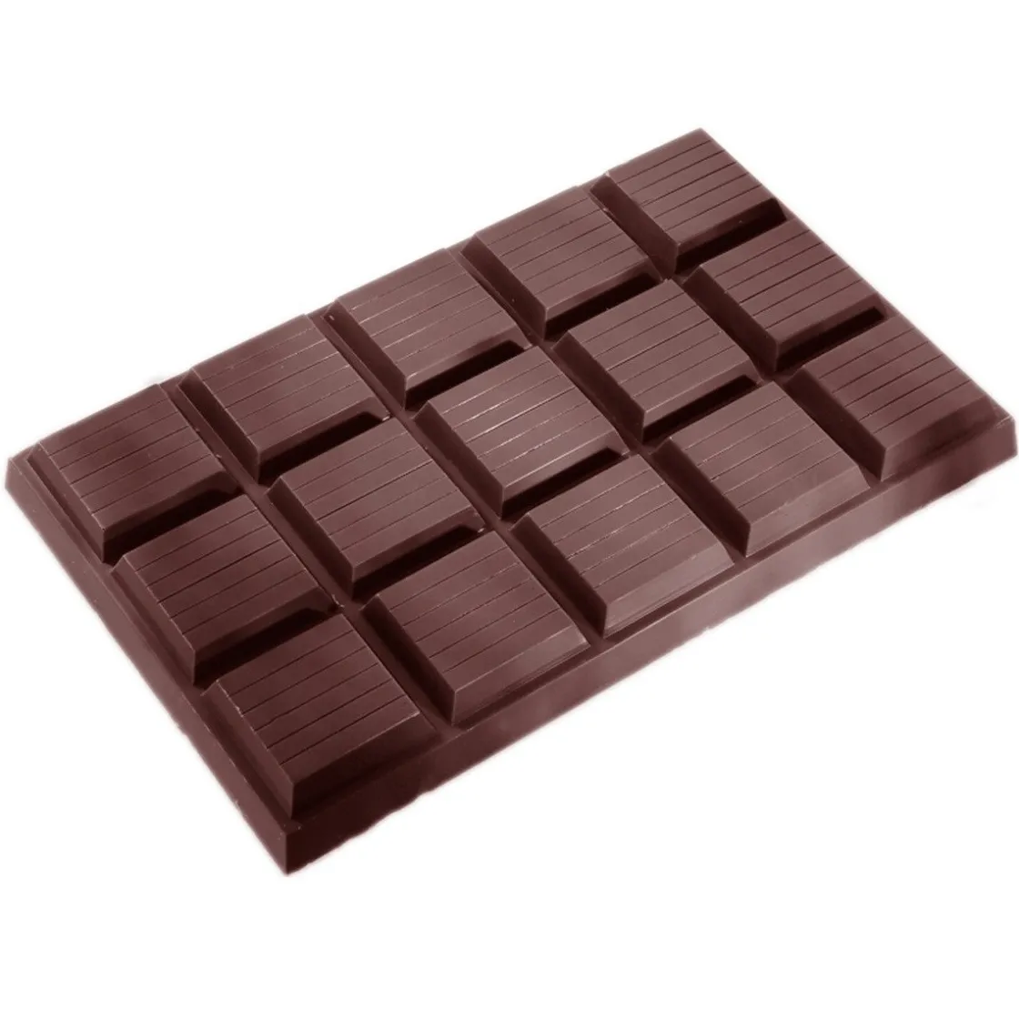 Chocolate World Chocolademal Tablet 1kg (15vak) 250x160x25mm* Tabletten En Repen Vormen