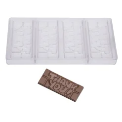 Chocolate World Chocolademal Tablet Thank You (4x) 118x50mm* Tabletten En Repen Vormen