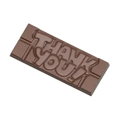 Chocolate World Chocolademal Tablet Thank You (4x) 118x50mm* Tabletten En Repen Vormen
