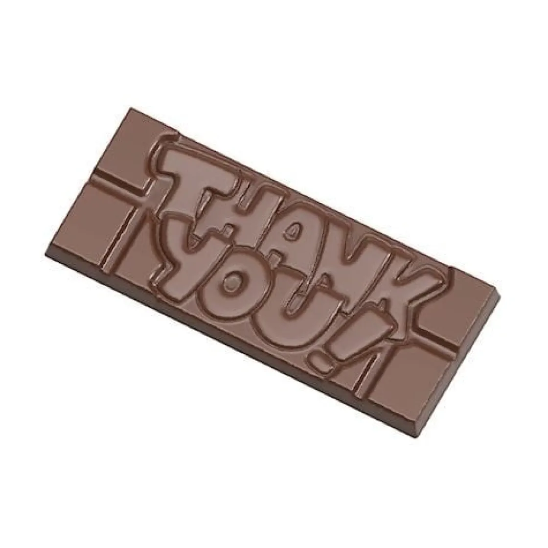 Chocolate World Chocolademal Tablet Thank You (4x) 118x50mm* Tabletten En Repen Vormen