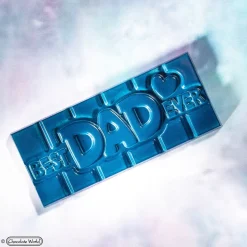 Chocolate World Chocolademal Tablet Best Dad (4x) 118x50mm* Tabletten En Repen Vormen