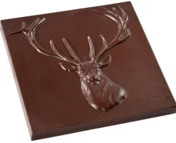 Chocolate World Chocolademal Tablet Hert (2x) 8,5x8,5cm* Tabletten En Repen Vormen