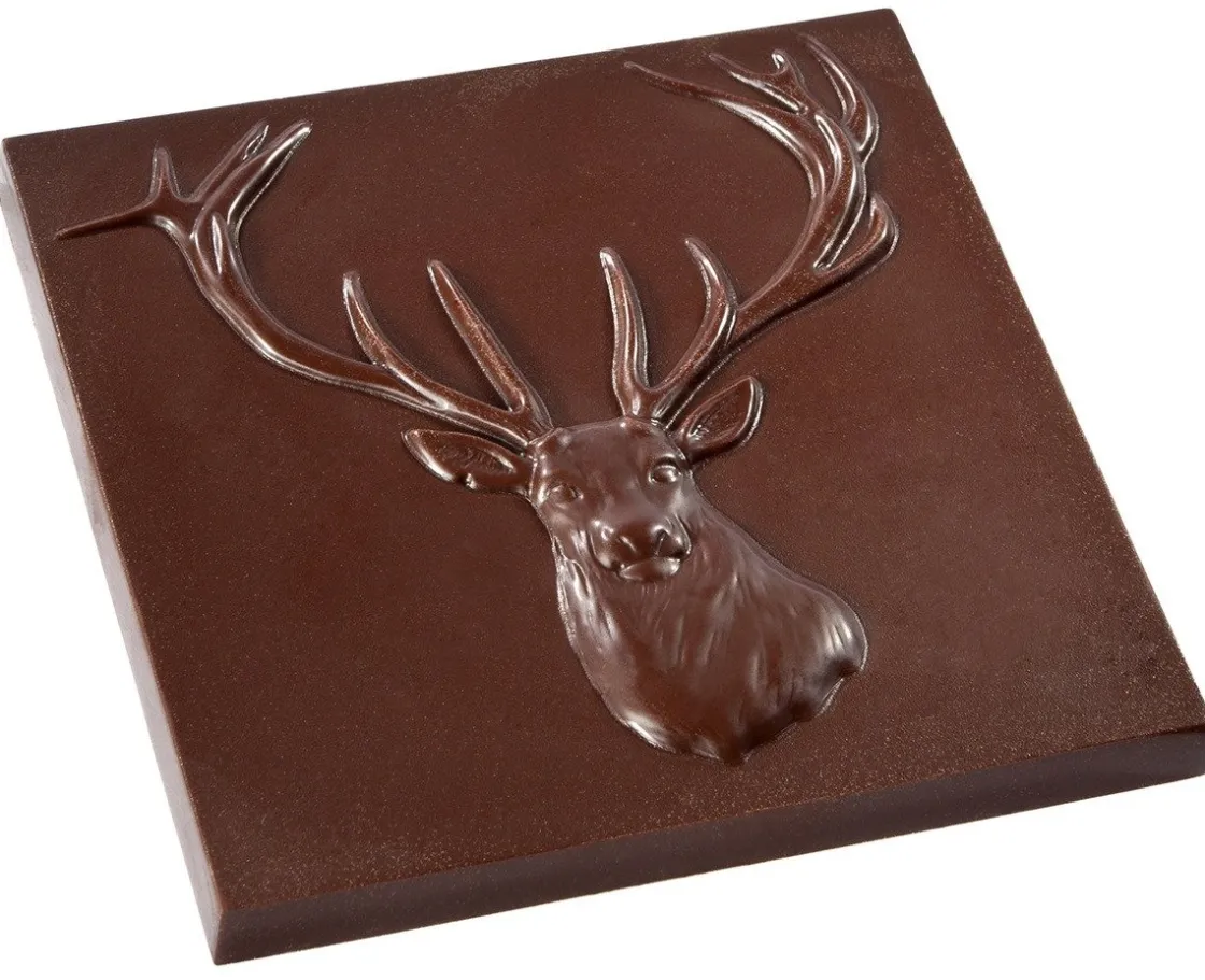 Chocolate World Chocolademal Tablet Hert (2x) 8,5x8,5cm* Tabletten En Repen Vormen