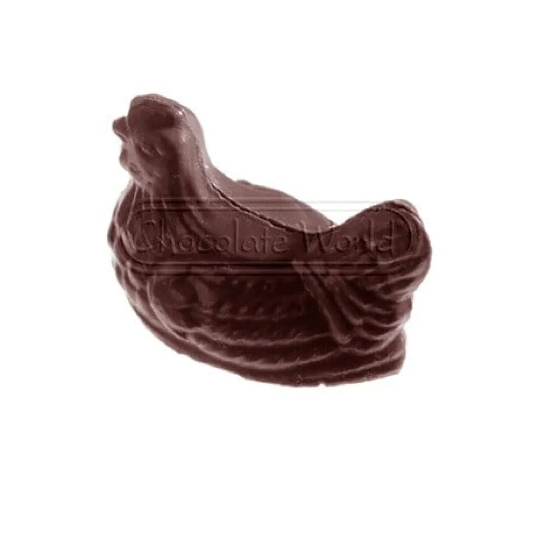 Chocolate World Chocolademal Kip (16x) 44x29x12 mm* Figuur Mallen