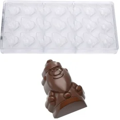 Chocolate World Chocolademal Kerstman (21x) 38x27x17,5mm* Figuur Mallen