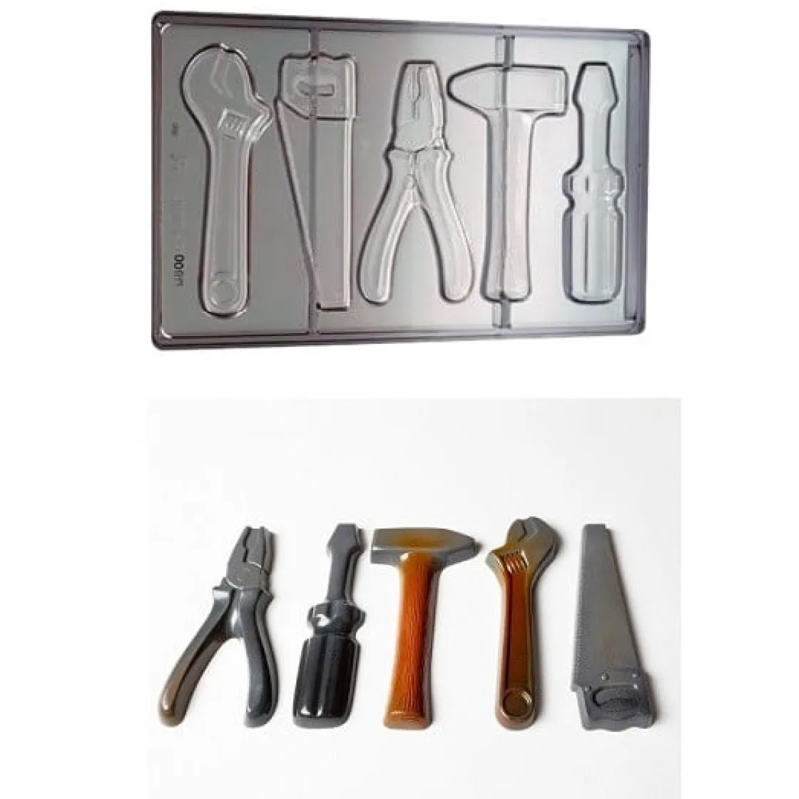 Chocolate World Chocolademal Gereedschapset (5x)* Figuur Mallen