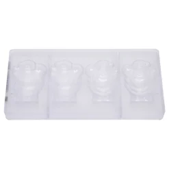 Chocolate World Chocolademal Kerstman (4x) 84x60x36mm* Figuur Mallen