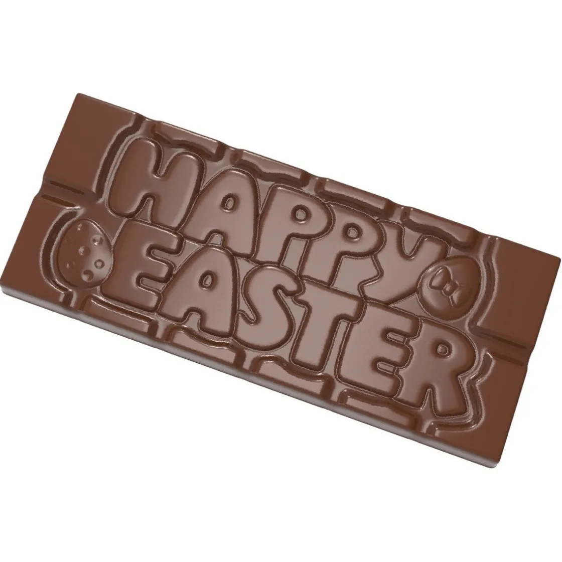 Chocolate World Chocolademal Tablet Happy Easter (4x)* Tabletten En Repen Vormen