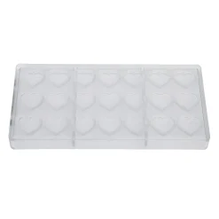 Chocolate World Chocolademal Hartjes Figuren (21x) 30x26x7mm* Figuur Mallen