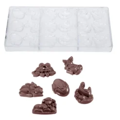 Chocolate World Chocolademal Paasgarnituur 6 Fig. (18x)* Figuur Mallen