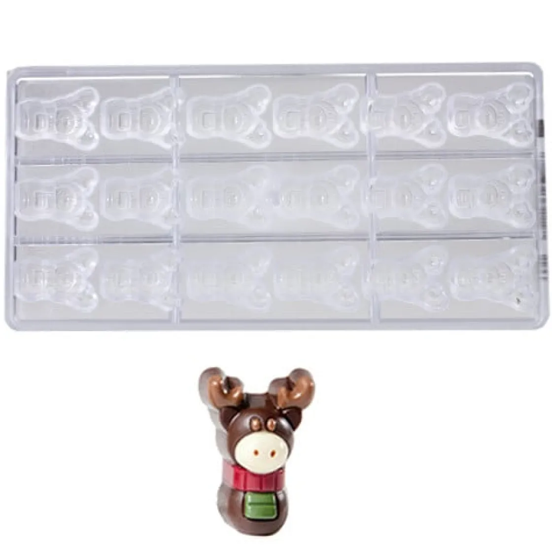 Chocolate World Chocolademal Eland (18x) 39x29x19,5mm* Figuur Mallen