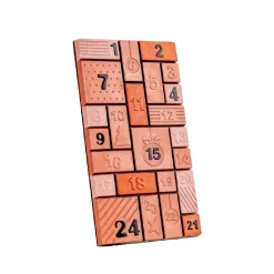Martellato Chocolademal Countdown Adventskalender Tablet 10x18cm* Tabletten En Repen Vormen|Cijfer En Letter Vormen