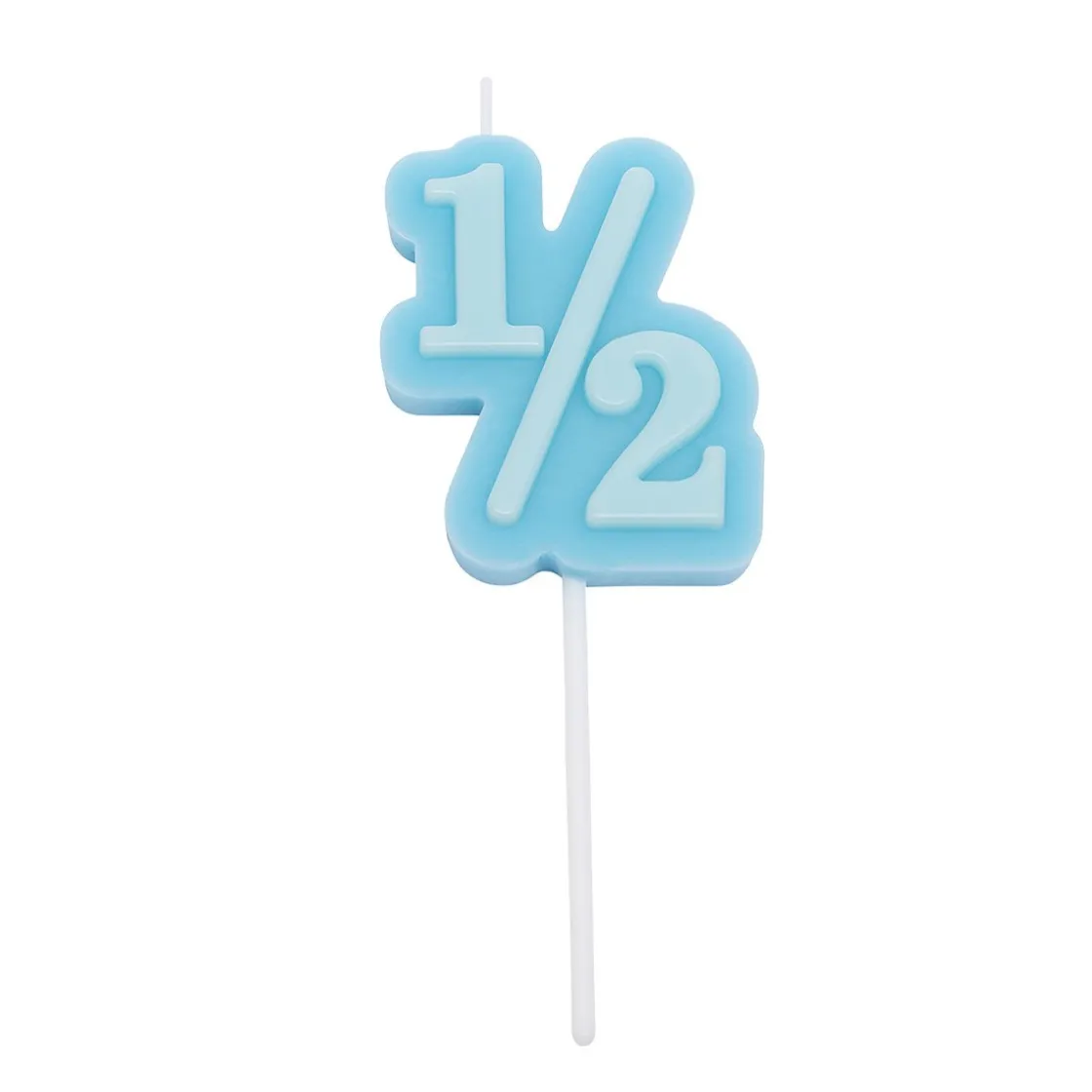 Overig Cijferkaars Blauw #1/2*** Kaarsjes En Vuurwerk