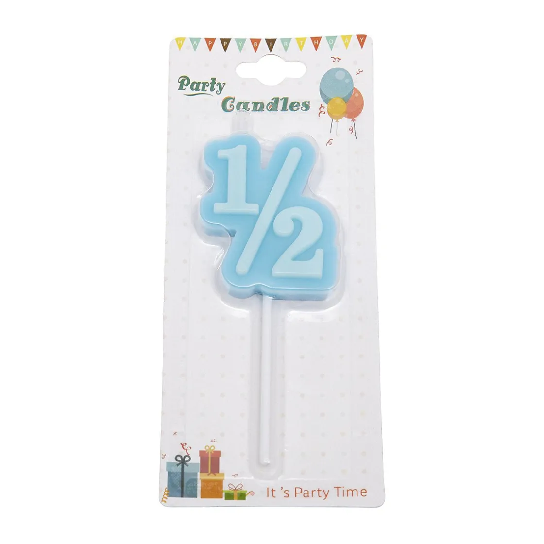 Overig Cijferkaars Blauw #1/2*** Kaarsjes En Vuurwerk