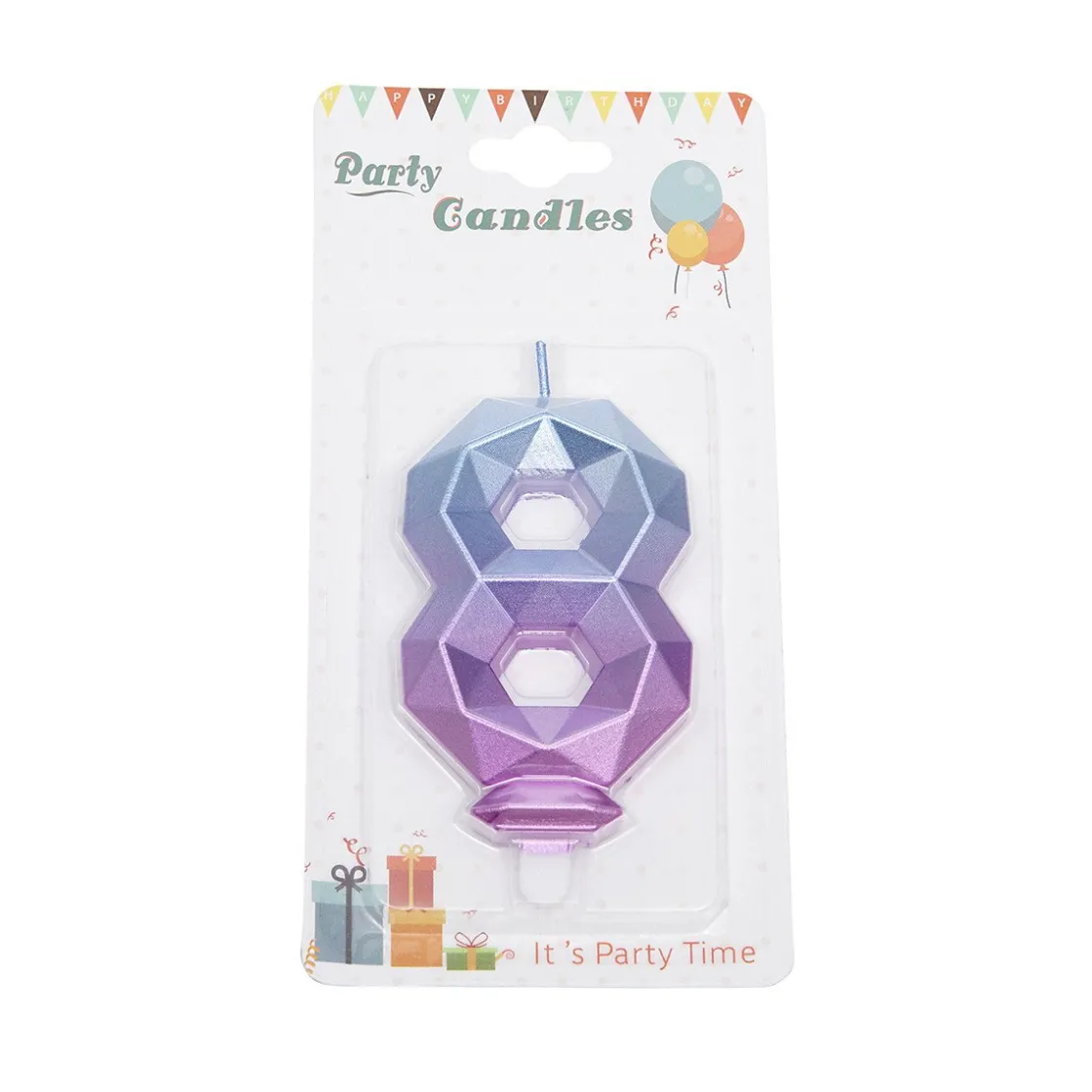 Overig Cijferkaars Geo Galaxy #8*** Kaarsjes En Vuurwerk