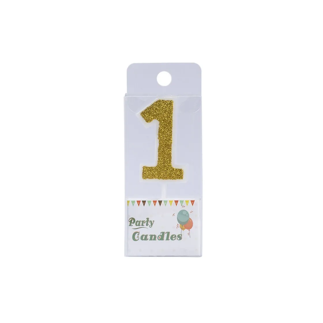 Overig Cijferkaars Goud Glitter #1* Kaarsjes En Vuurwerk