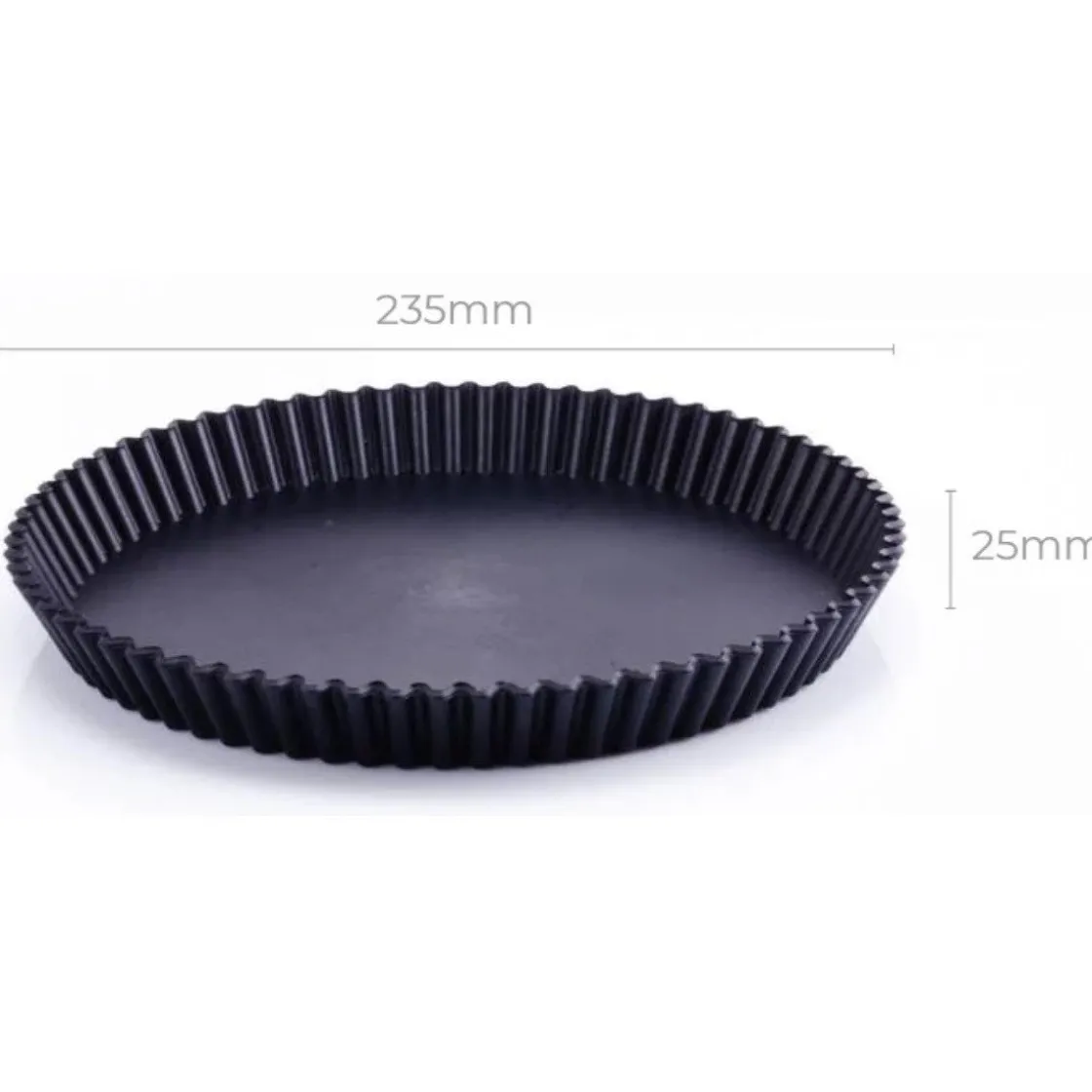 Clean Baking Products CleanBaking Kunststof Vlaaipan Gekarteld Ø20,5cm* Ronde Bakvormen