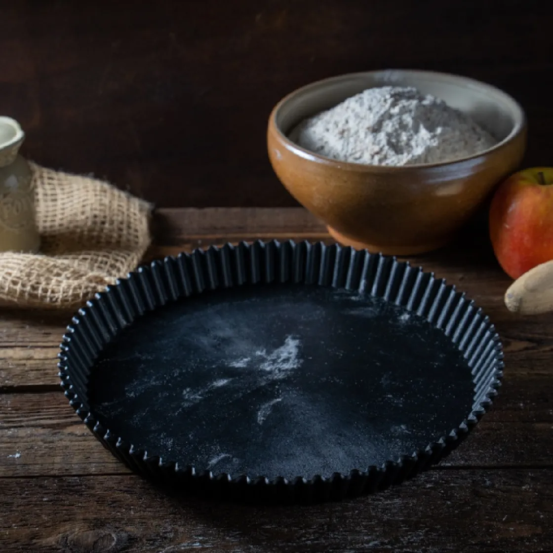 Clean Baking Products CleanBaking Kunststof Vlaaipan Gekarteld Ø23cm*** Ronde Bakvormen