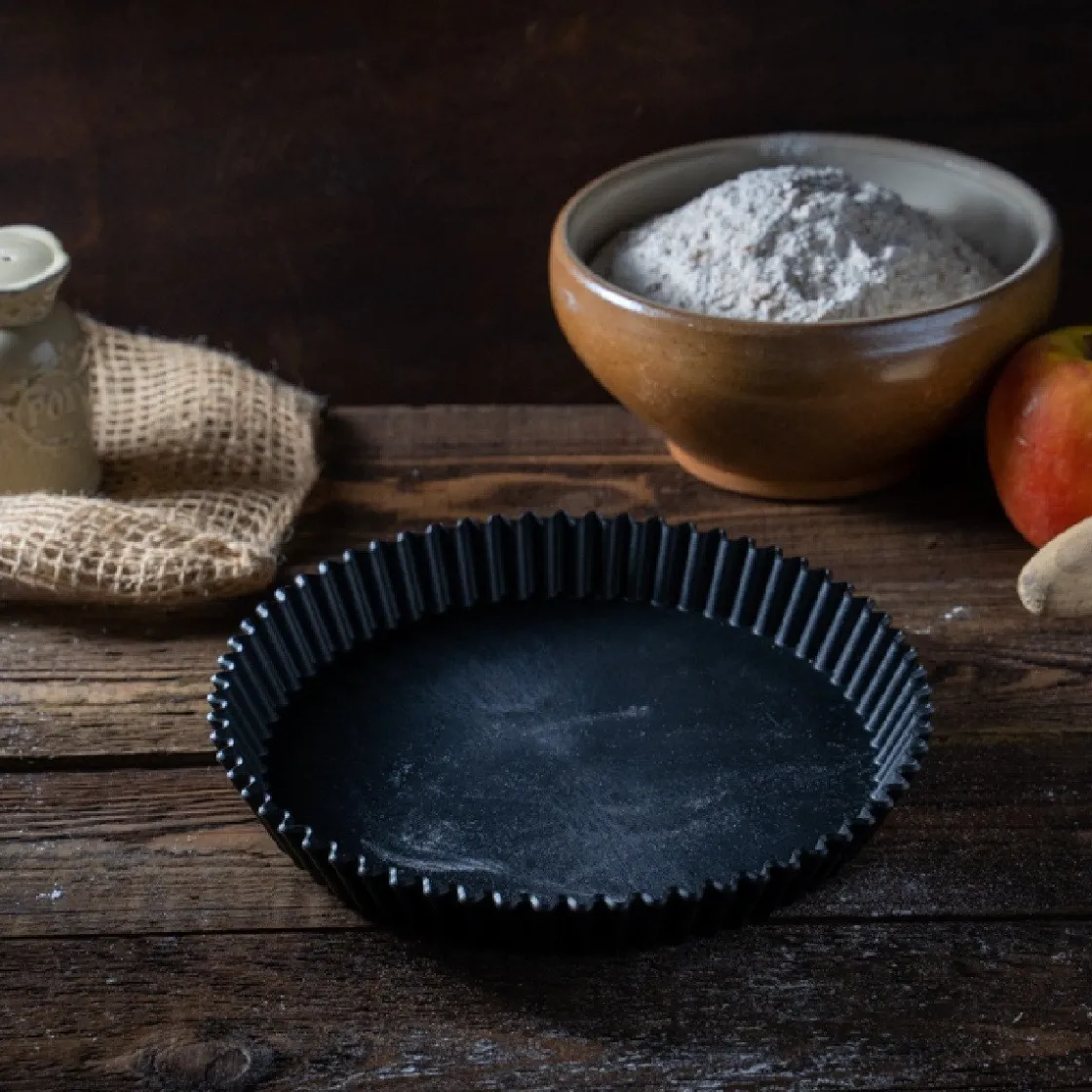 Clean Baking Products CleanBaking Kunststof Vlaaipan Gekarteld Ø18,5cm* Ronde Bakvormen