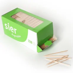 Overig Cocktailprikker Hout Ø2mm/6,5cm 2500st.* Bakhulpmiddelen