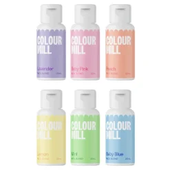 Colour Mill Kleurstof Oil Blend Pastel Set/6* Chocolade Kleurstoffen|Vloeibare Kleurstoffen
