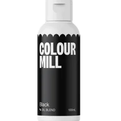 Colour Mill Kleurstof Oil Blend Zwart 100ml* Chocolade Kleurstoffen|Vloeibare Kleurstoffen