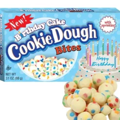 Overig Cookie Dough Bites Birthday Cake 88g* Ijsdips|Eetbare Strooisels