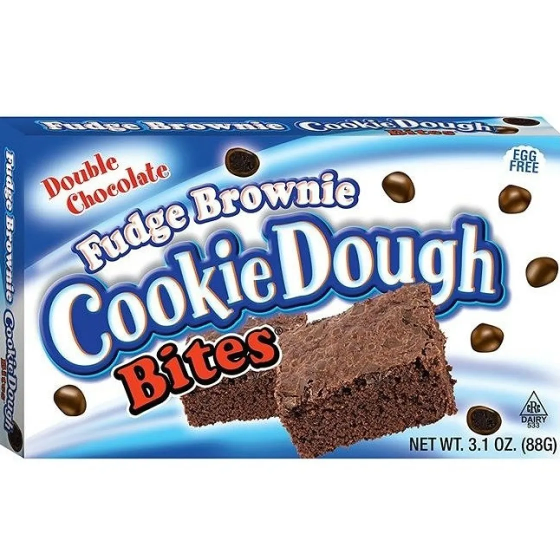 Overig Cookie Dough Bites Fudge Brownie 88g* Ijsdips|Eetbare Strooisels