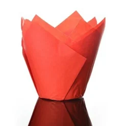 Culpitt baking cups tulp rood 85 mm (50 stuks)* Bakvormen Papier