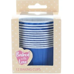 Culpitt Cupcake Vormpjes Blauw 50mm 12st.* Bakvormen Papier