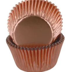 Culpitt Cupcake Vormpjes Folie Rosé Goud 50mm 50st.* Bakvormen Papier
