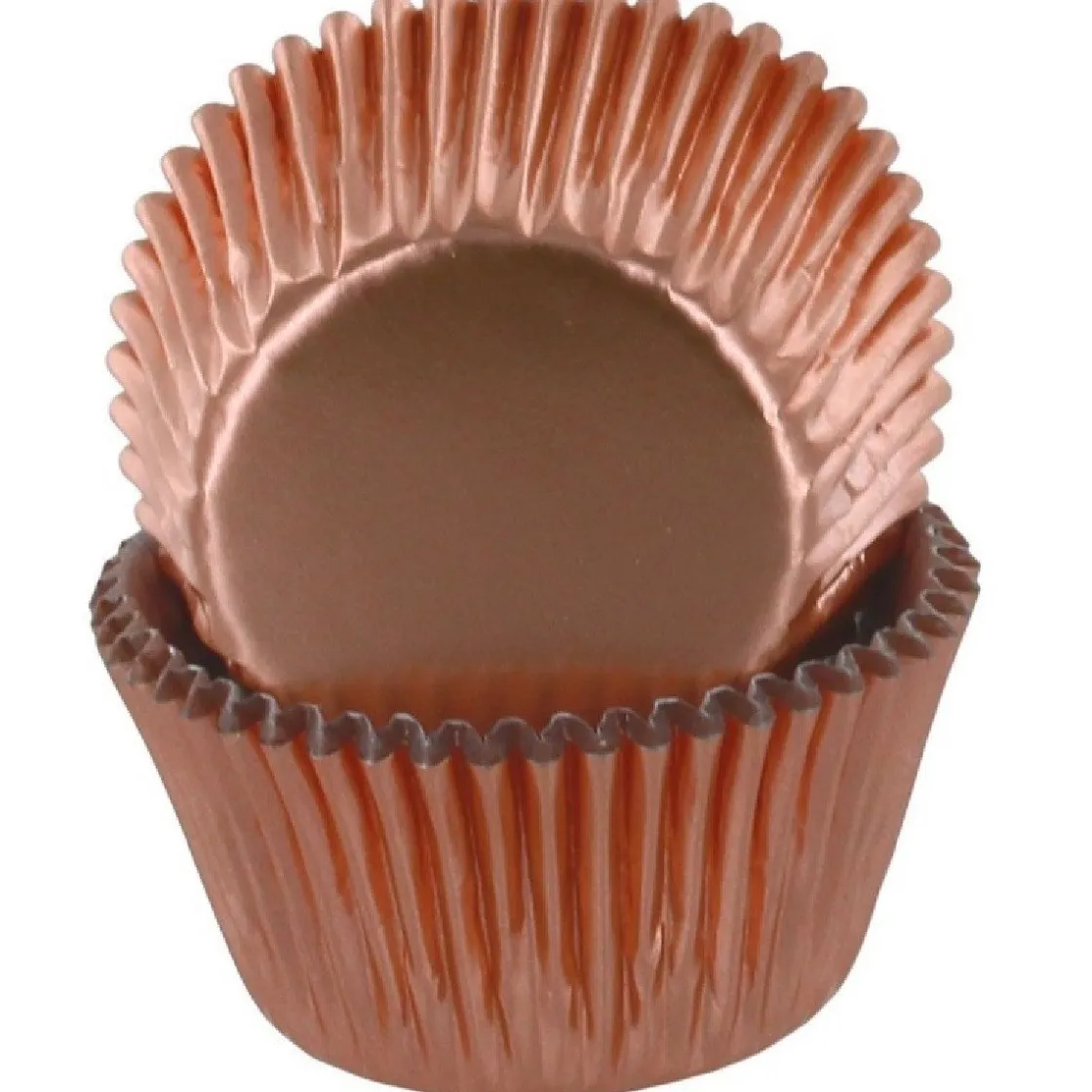 Culpitt Cupcake Vormpjes Folie Rosé Goud 50mm 50st.* Bakvormen Papier