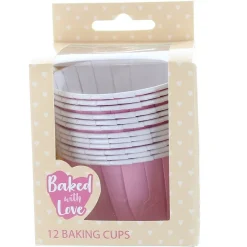 Culpitt Cupcake Vormpjes Roze 50mm 12st.* Bakvormen Papier