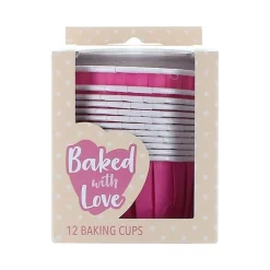 Culpitt Cupcake Vormpjes Donker Roze 50mm 12st.* Bakvormen Papier