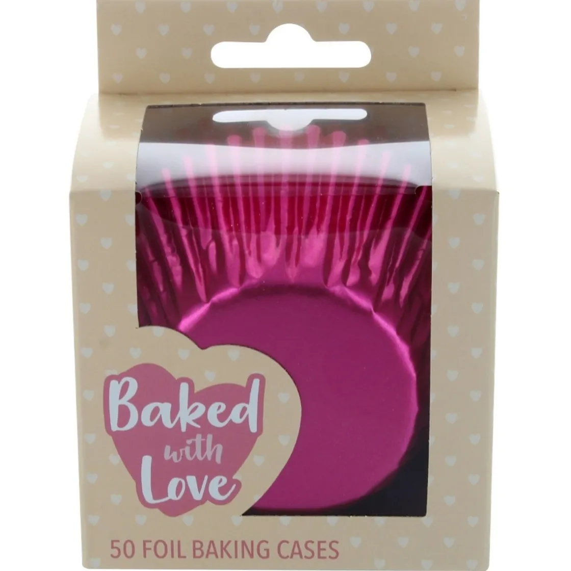 Culpitt Cupcake Vormpjes Folie Roze 50mm 50st.* Bakvormen Papier