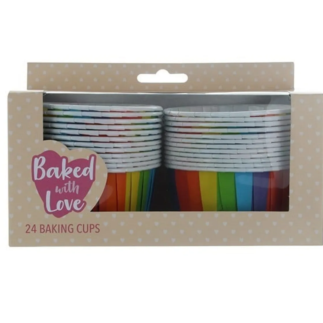Culpitt Cupcake Vormpjes Regenboog 60mm 24st.* Bakvormen Papier