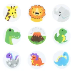 Culpitt Deco Sheets Dieren Ø38mm 144st.* Figuur Decoraties