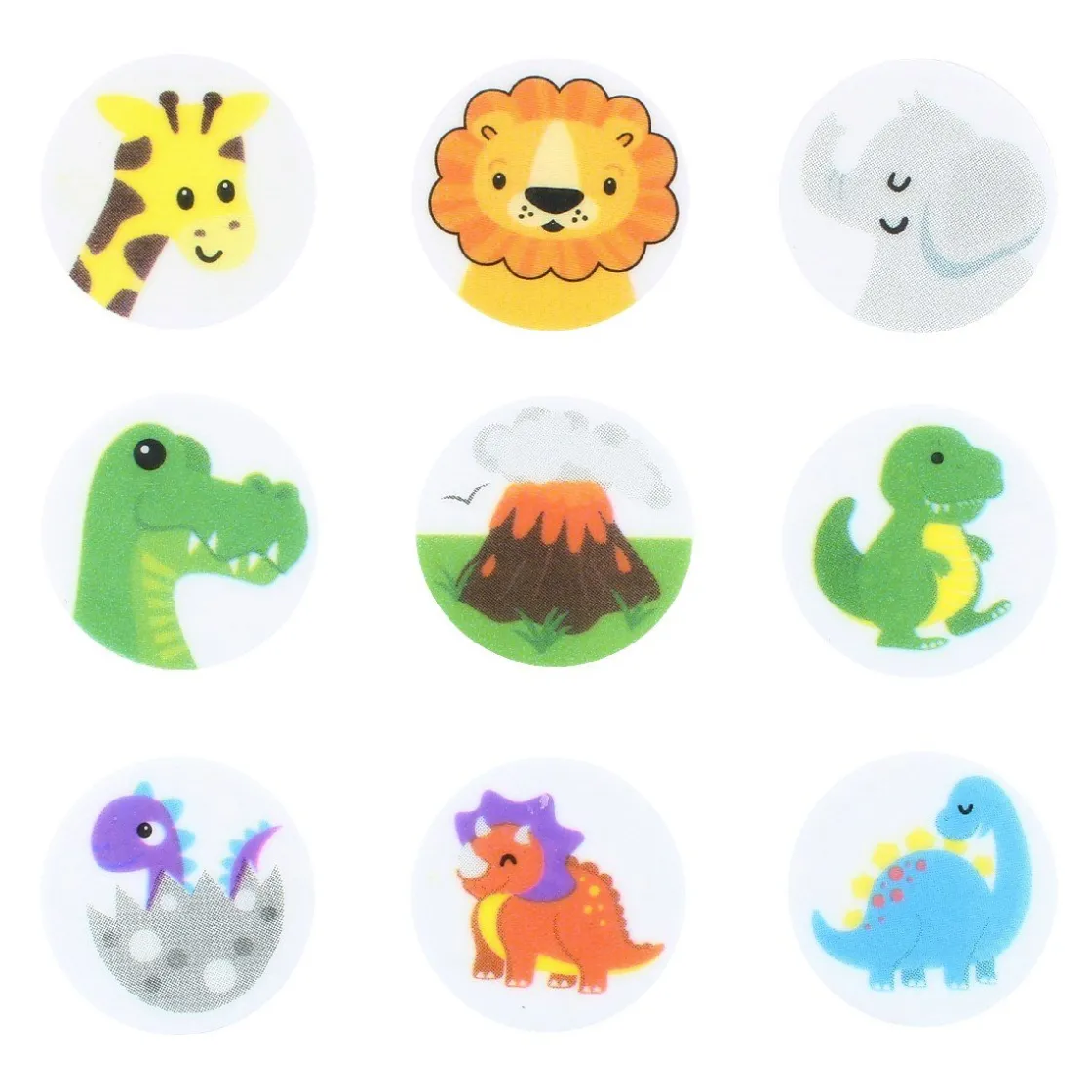 Culpitt Deco Sheets Dieren Ø38mm 144st.* Figuur Decoraties