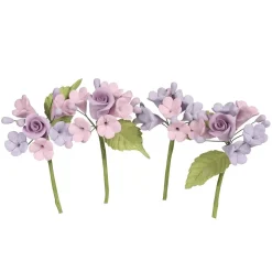 Culpitt Gumpaste Spray Lila Mini Rozen 4st.* Bloem Decoraties