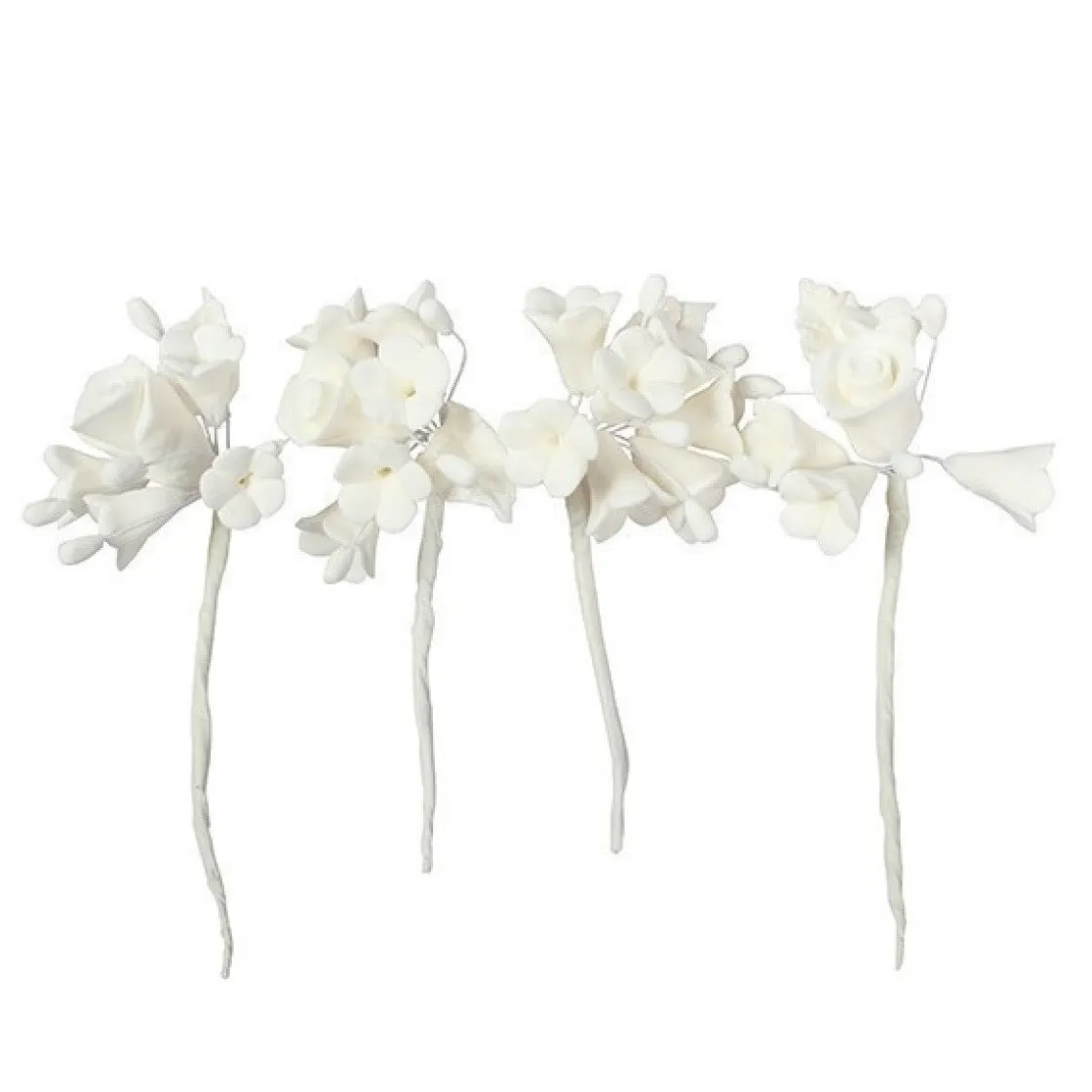 Culpitt Gumpaste Spray Witte Mini Rozen 4st.* Bloem Decoraties