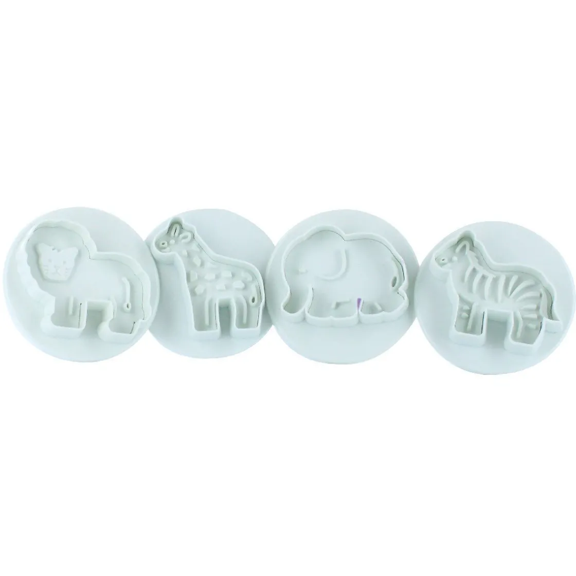 Culpitt Plunger Cutter Set Jungle Dieren 4st.* Figuur Stekers