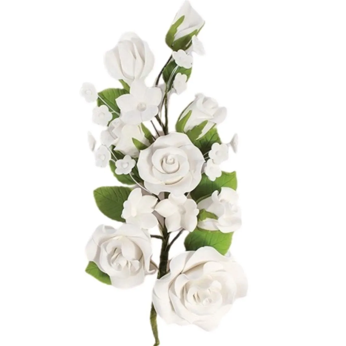 Culpitt Suikerbloem Witte Rozen 17,8cm* Bloem Decoraties