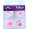 Culpitt Suikerdecoratie Bloemen Roze 12st.* Bloem Decoraties