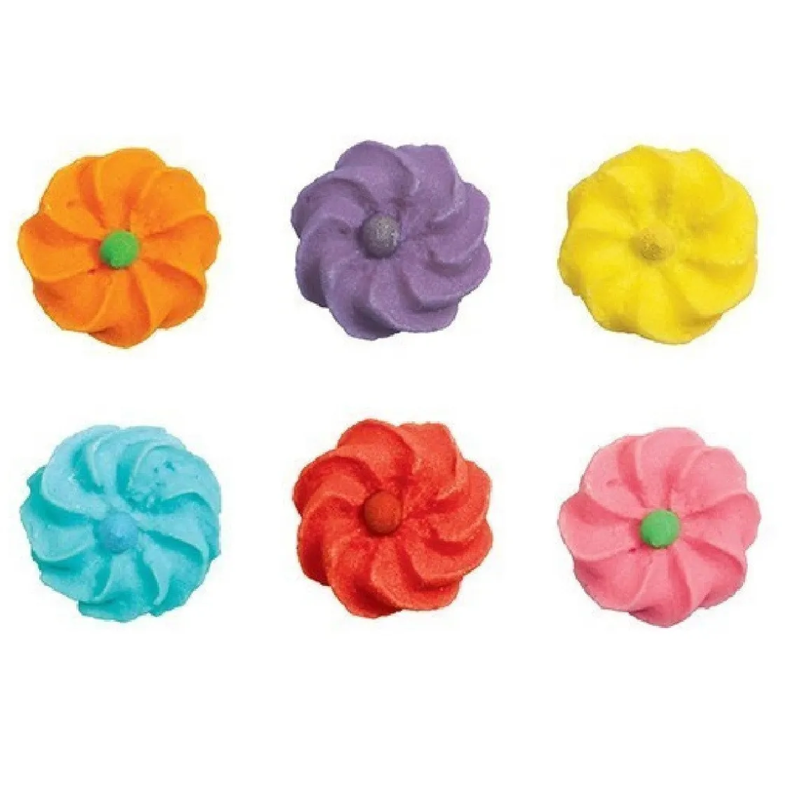 Culpitt Suikerdecoratie Bloemen Gekleurd 1000st.* Bloem Decoraties