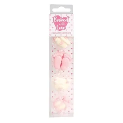 Culpitt Suikerdecoratie Baby Roze 25mm 13st.* Figuur Decoraties