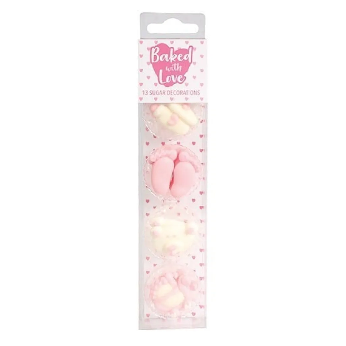 Culpitt Suikerdecoratie Baby Roze 25mm 13st.* Figuur Decoraties