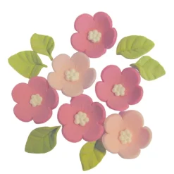 Culpitt Suikerdecoratie Bloemen en Blaadjes 12st.* Bloem Decoraties