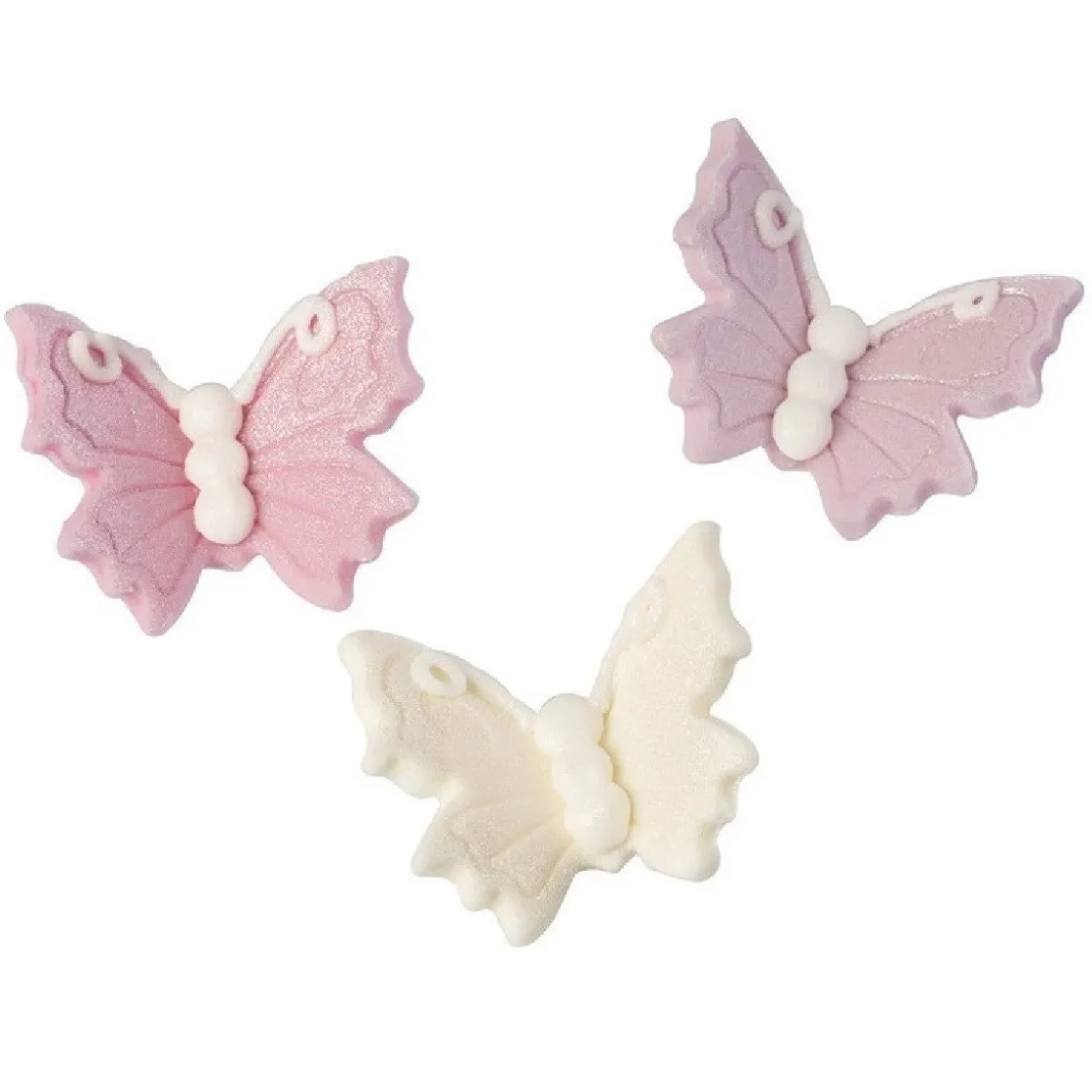 Culpitt Suikerdecoratie Glans Vlinders 18st.* Figuur Decoraties