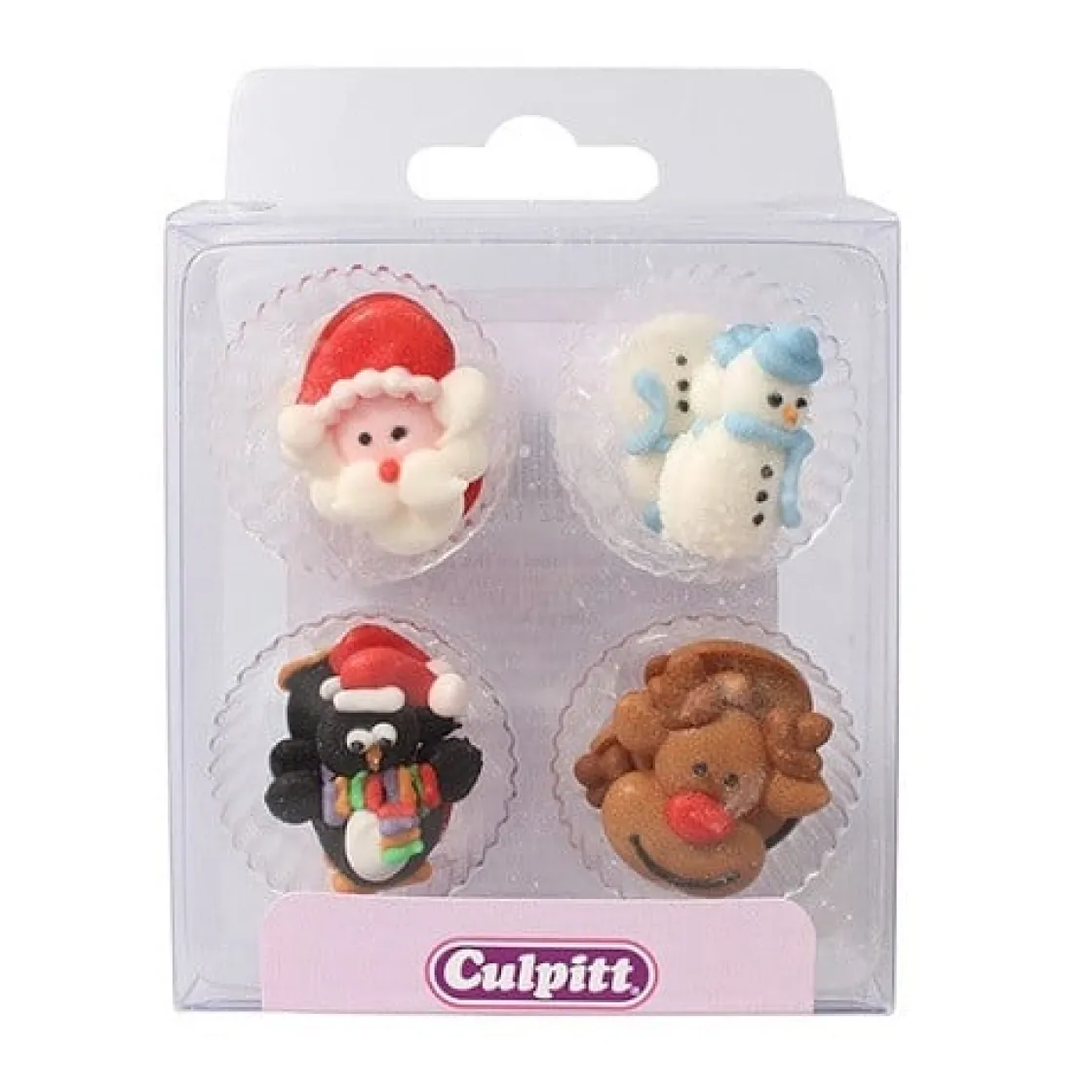 Culpitt Suikerdecoratie Kerstfiguren 12st.* Figuur Decoraties