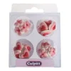 Culpitt Suikerdecoratie roze minihartjes en bloemen, 24st* Figuur Decoraties